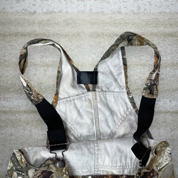 Vintage Fusion 3D Hunting Camo Overalls Baggy Wide Leg Fit Woodland 90s - Picture 3 of 4